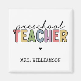 Imã Custom Preschool Teacher Personalized Gifts