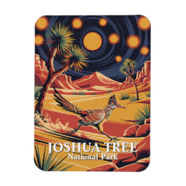 Ímã Custom Text Joshua Tree Wildlife Roadrunner Desert