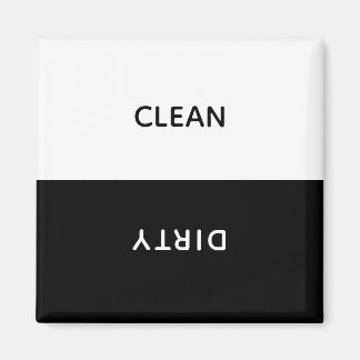 Imã Customizable Clean Dirty Dishwasher Sign Magnet