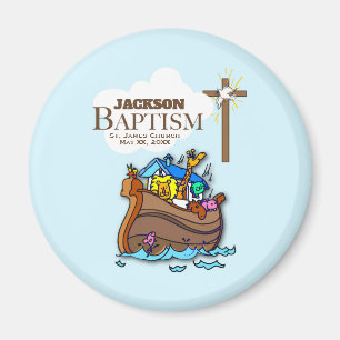 Imã Customizável, a arca de Noah do baptismo do bebé