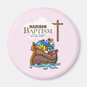 Imã Customizável, a arca de Noah do baptismo do bebé