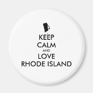 Imã Customizável MANTENHA A CALMA e AME RHODE - ILHA