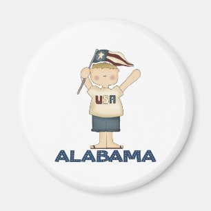 Imã Cute Alabama USA Magnet