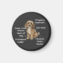 Imã Cute Anatomy of a Cockapoo Dog Lover Gift