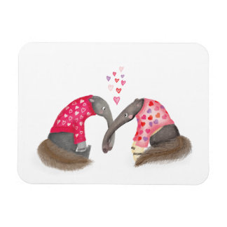 Ímã Cute anteaters in love magnet
