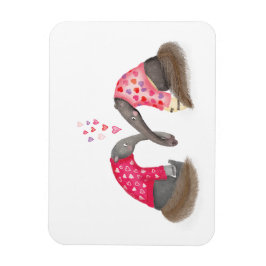 Ímã Cute anteaters in love magnet