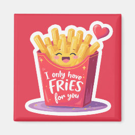 Imã Cute Batata Frita de Dia dos Namorados Trocadilho