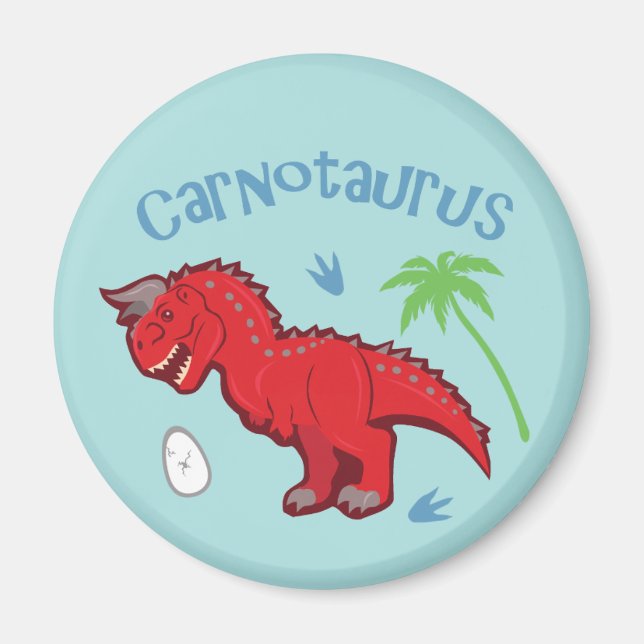 Imã Cute Carnotaurus (Frente)