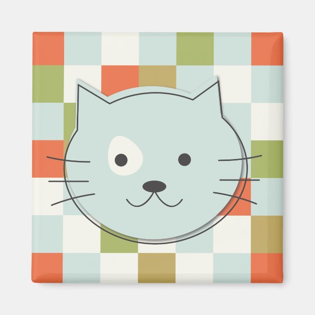 Imã Cute Cat (Frente)