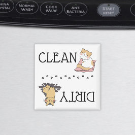 Imã Cute Cat Dishwasher Magnet