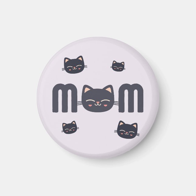Imã Cute Cat MOM  (Frente)