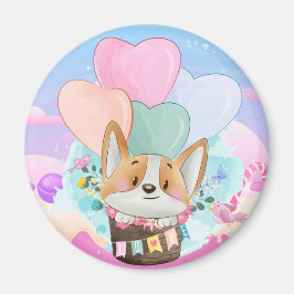 Imã Cute Corgi