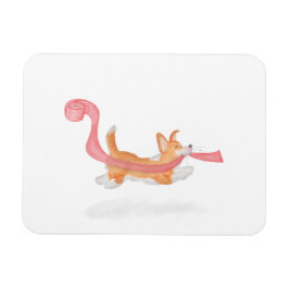 Ímã Cute corgi puppy stealing toilet roll magnet