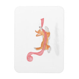 Ímã Cute corgi puppy stealing toilet roll magnet