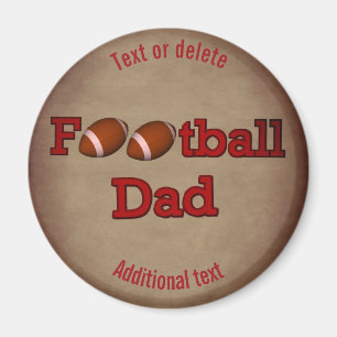 Imã Cute de Pai de futebol personalizado