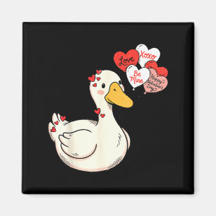 Imã Cute engraçado Dia dos Namorados Silly Gooses Pato