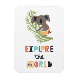 Ímã Cute Explorando Koala
