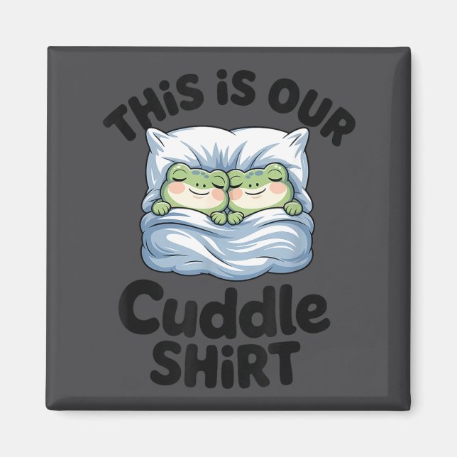 Imã Cute Frog Couple This Is Our Cuddle  (Frente)