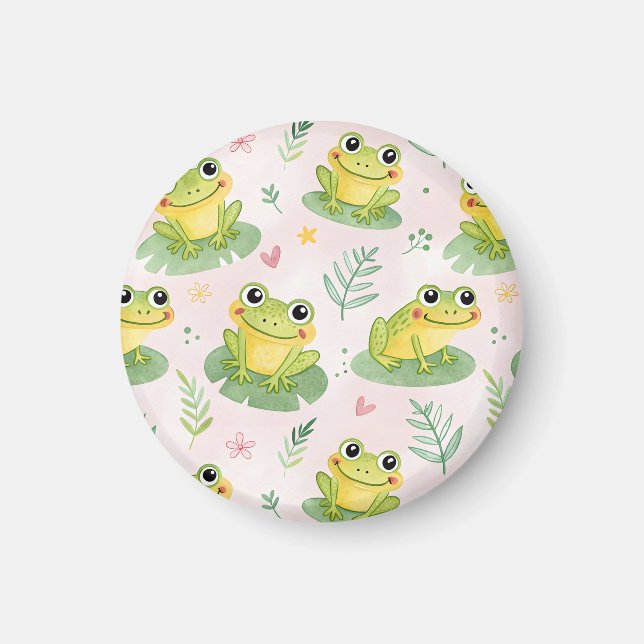 Imã Cute frogs Pattern (Frente)