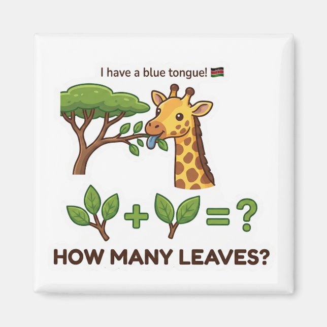 Imã Cute Giraffe Math Magnet for Kids (Frente)