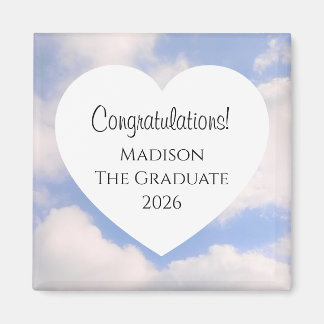 Imã Cute Graduation 2026 Congratulations Message Heart