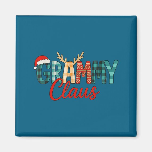 Imã Cute Grammy Claus Christmas For Grandma Santa Hat  (Frente)