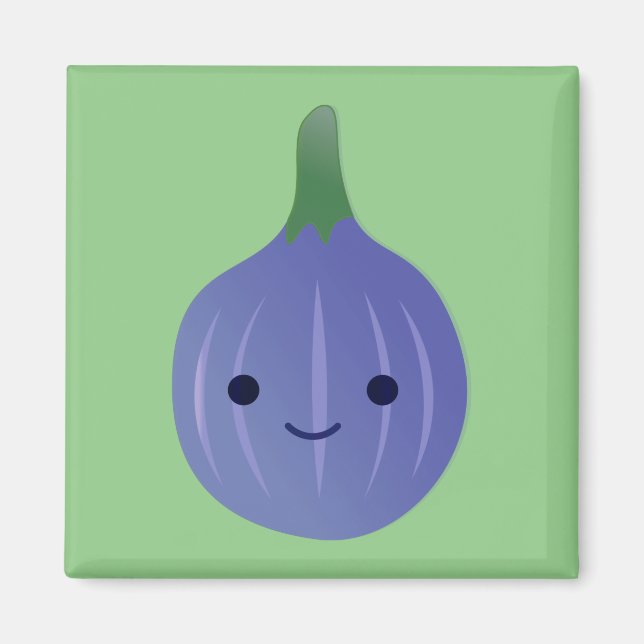 Imã Cute Kawaii Fig (Frente)