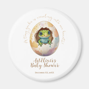 Imã Cute Kawaii Gecko Lizard Chá de fraldas de Ovo