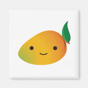 Imã Cute Kawaii sorrindo Mango