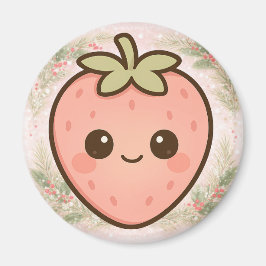 Imã Cute Kawaii Strawberry Magnet