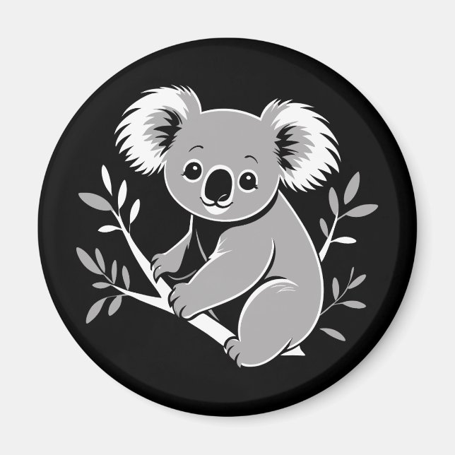 Imã Cute Koala (Frente)