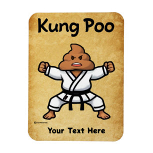 Ímã Cute Kung Poo Karate
