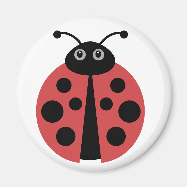 Imã Cute Ladybug (Frente)