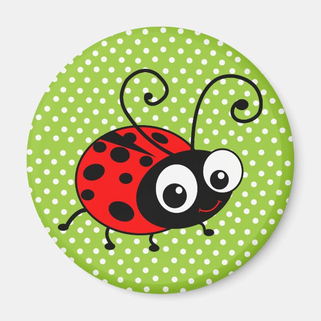 Imã Cute Ladybug (Frente)