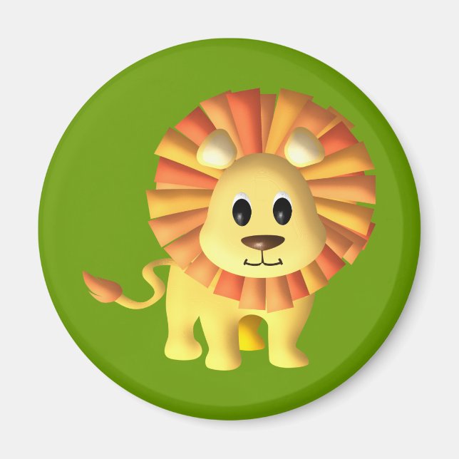 Imã Cute Lil Lion (Frente)