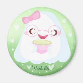 Imã Cute Matcha Latte Fantasma