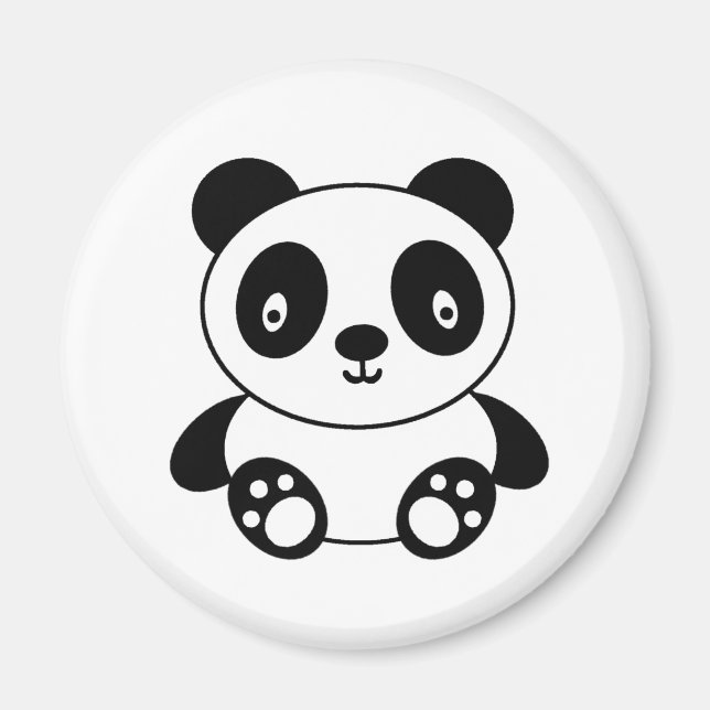 Imã Cute Panda (Frente)