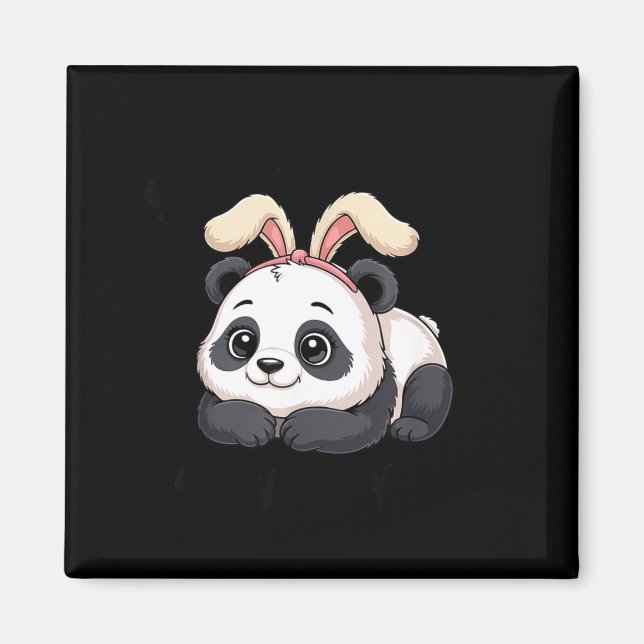 Imã Cute Panda Bunny Some Bunny Loves You  (Frente)