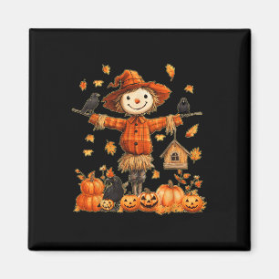 Imã Cute Scarecrow Pumpkin Dia das Bruxas de Ação de G