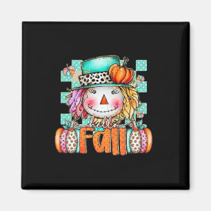 Imã Cute Scarecrow Pumpkin Dia das Bruxas de Ação de G
