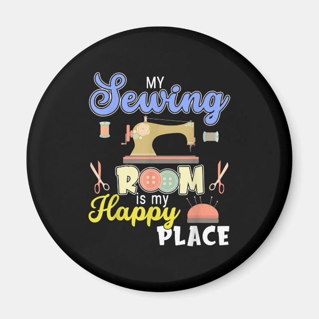 Imã Cute Sewing Gift Quilters Crafting Quilting (Frente)