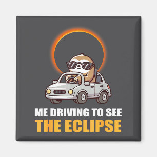Imã Cute Sloth Eclipse Total Solar