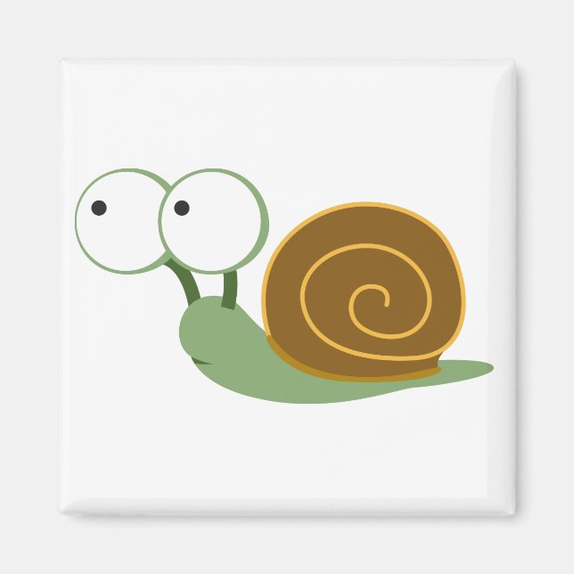 Imã Cute Snail" (Frente)