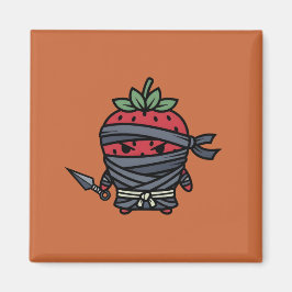 Imã Cute Strawberry Ninja Assassin Japanese Pop Art