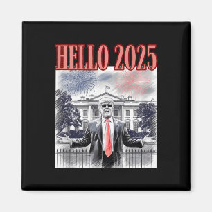 Imã Cute Trump Hello 2025 Ano Novo Da Conservadora Da