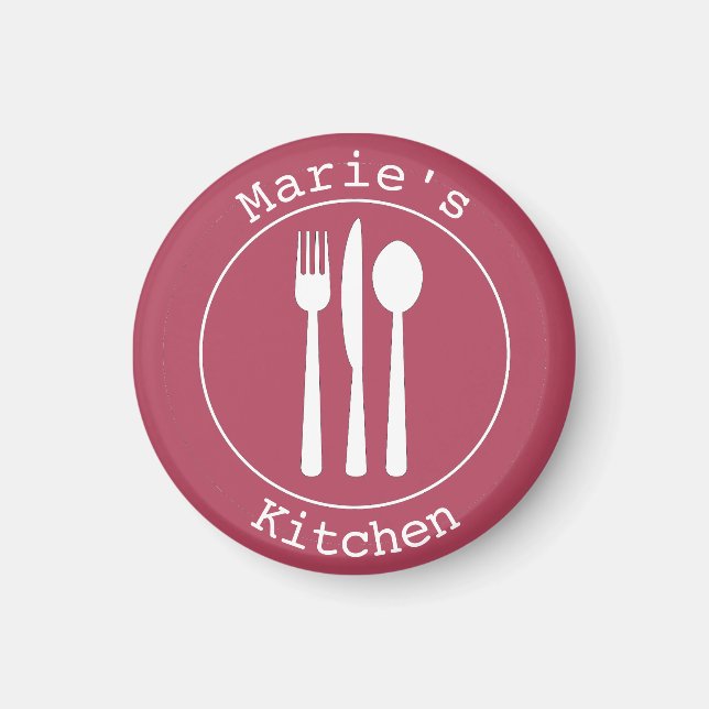 Imã Cute Utensils Personalised Kitchen belongs to (Frente)
