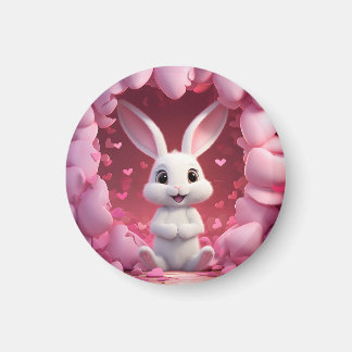Imã Cute Valentine Bunny Magnet 