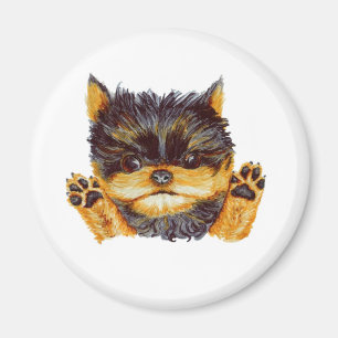 Imã Cute Yorkie Puppy