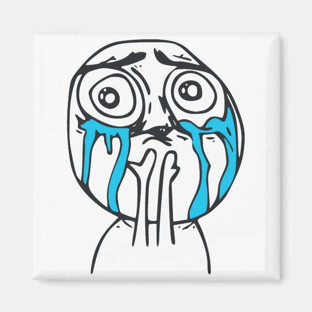 Imã Cuteness Overload Cute Rage Face Memória (Frente)