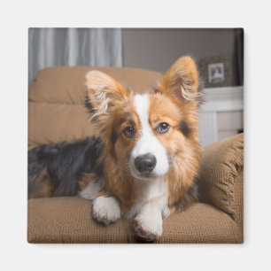 Imã Cutest Baby Animals   Long Hair Corgi Puppy